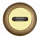 Накладка под сувальдный ключ FUARO SC RM AB/GP-7 (1 шт.) бронза/золото